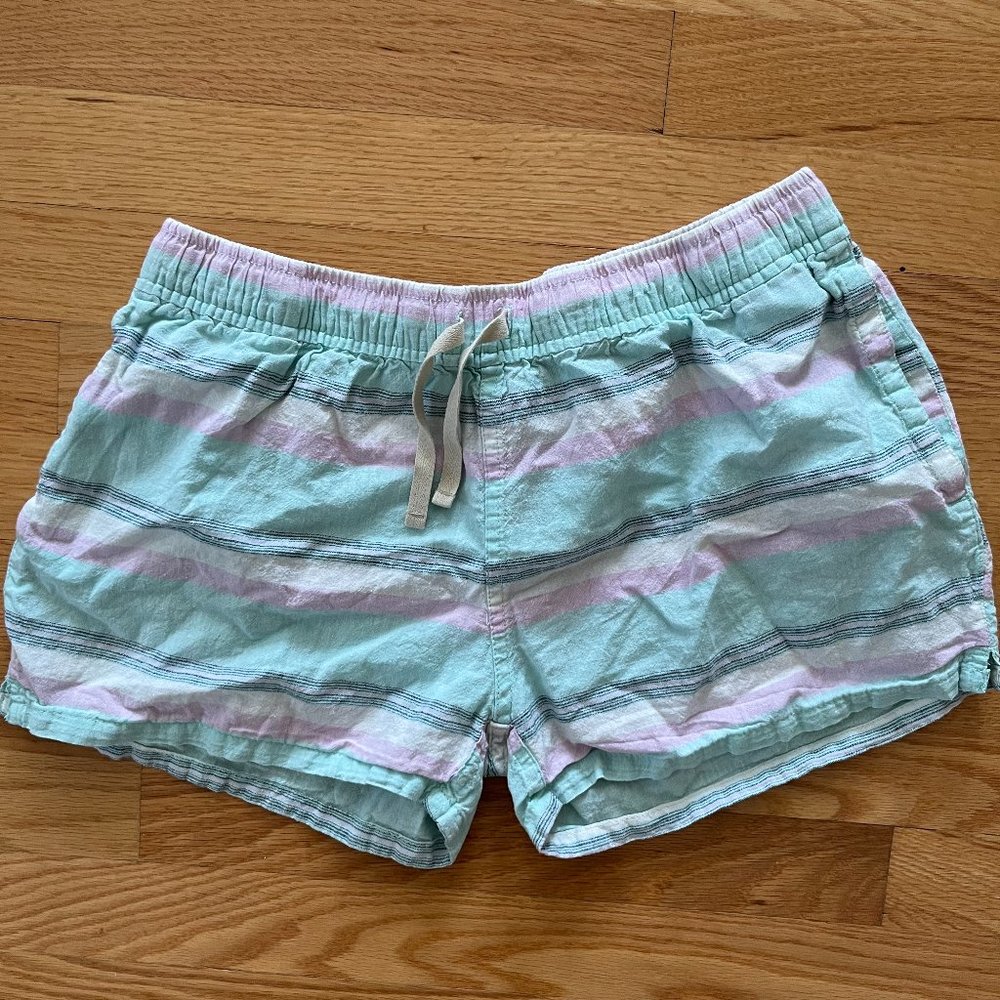 Womens comfy Patagonia striped shorts